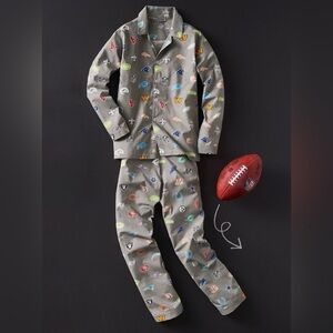 Pottery Barn NFL Pajama Set - Gray with Team Logos
